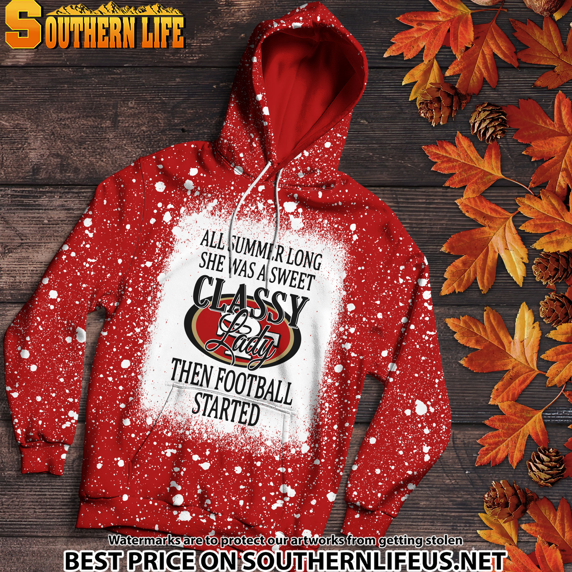 05 San Francisco 49ers Sweet And Classy Lady Bleached 3D Printed Hoodie, TShirt, Sweatshirt - Image 2
