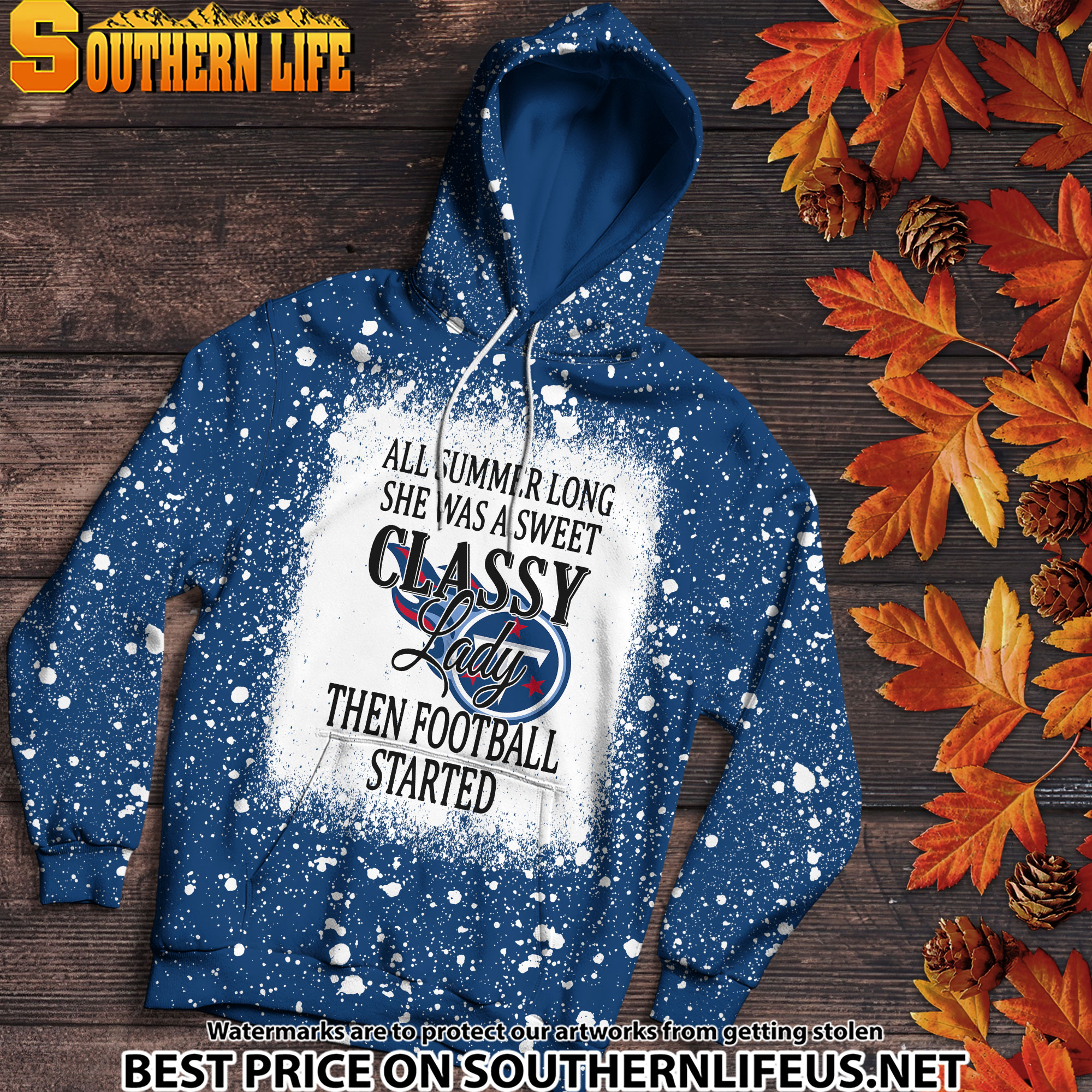 19 Tennessee Titans Sweet And Classy Lady Bleached 3D Printed Hoodie, TShirt, Sweatshirt - Image 2