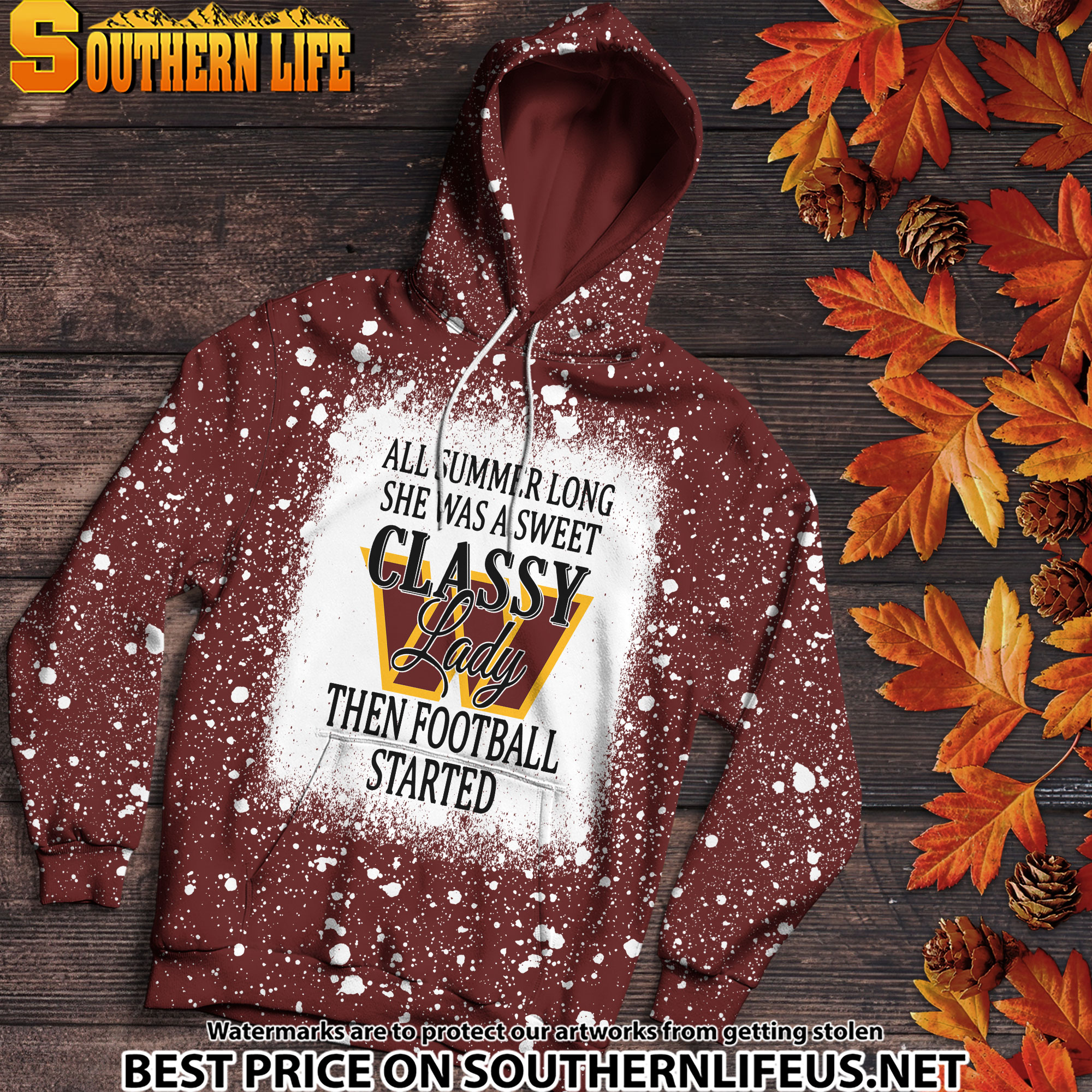08 Washington Commanders Sweet And Classy Lady Bleached 3D Printed Hoodie, TShirt, Sweatshirt - Image 2