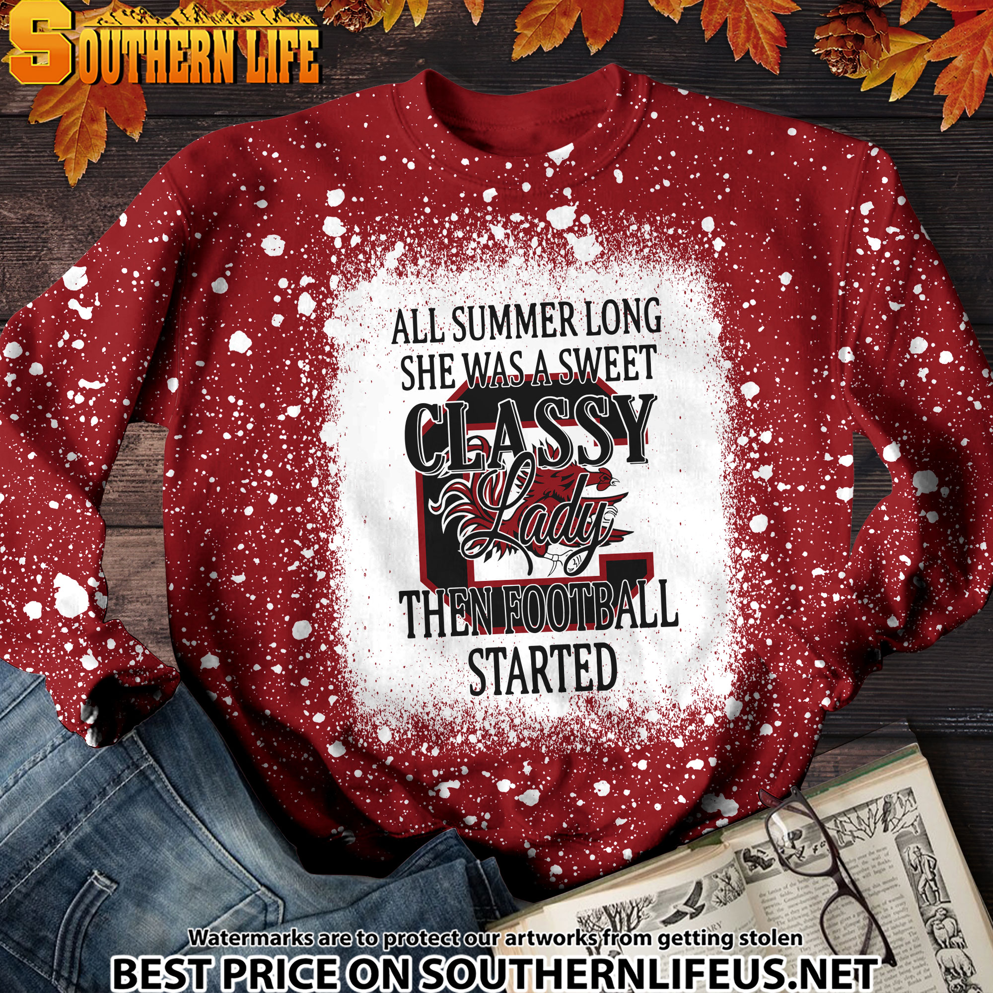 NCAA15 South Carolina Gamecocks Sweet And Classy Lady Bleached 3D Printed Hoodie, TShirt, Sweatshirt - Image 4