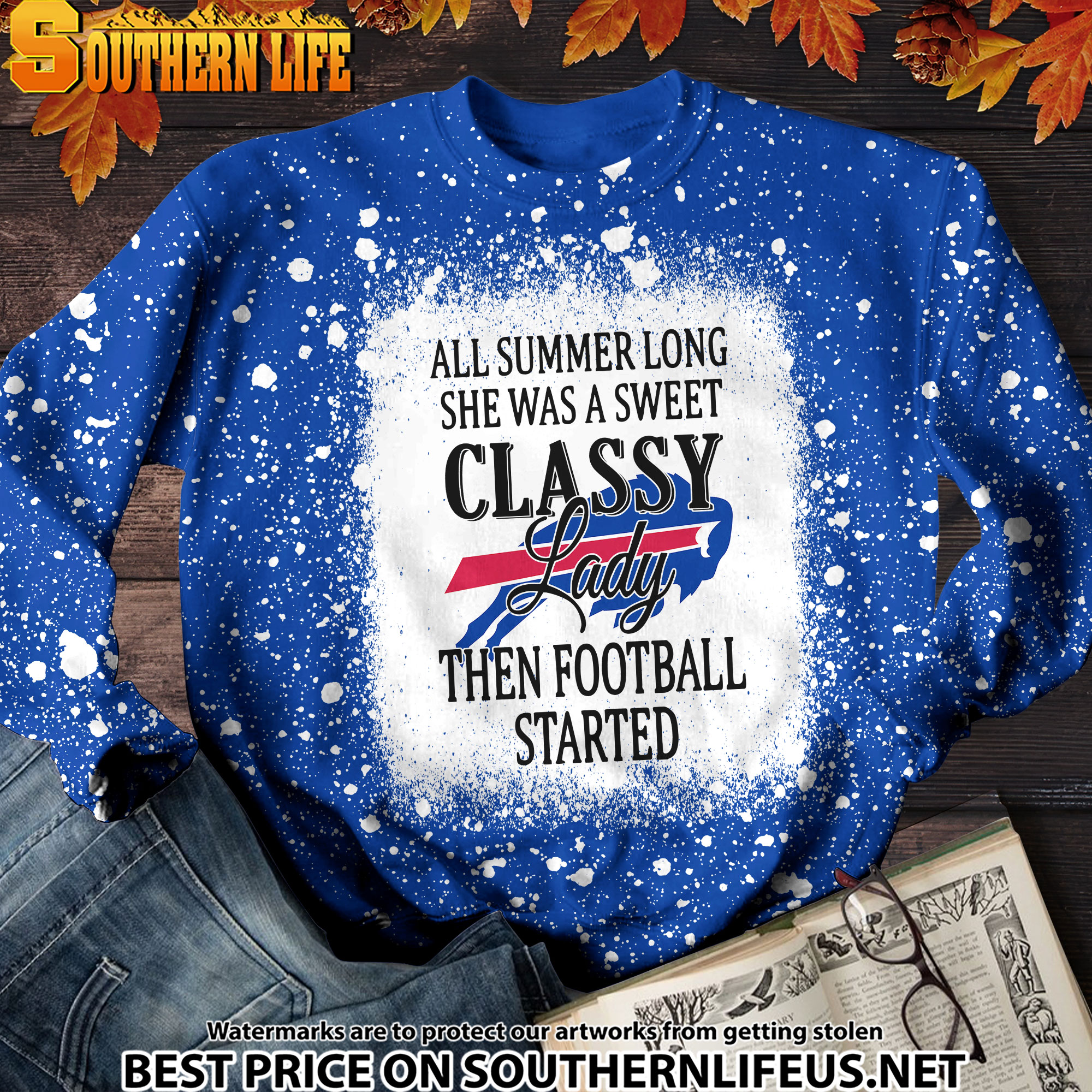 13 Buffalo Bills Sweet And Classy Lady Bleached 3D Printed Hoodie, TShirt, Sweatshirt - Image 4