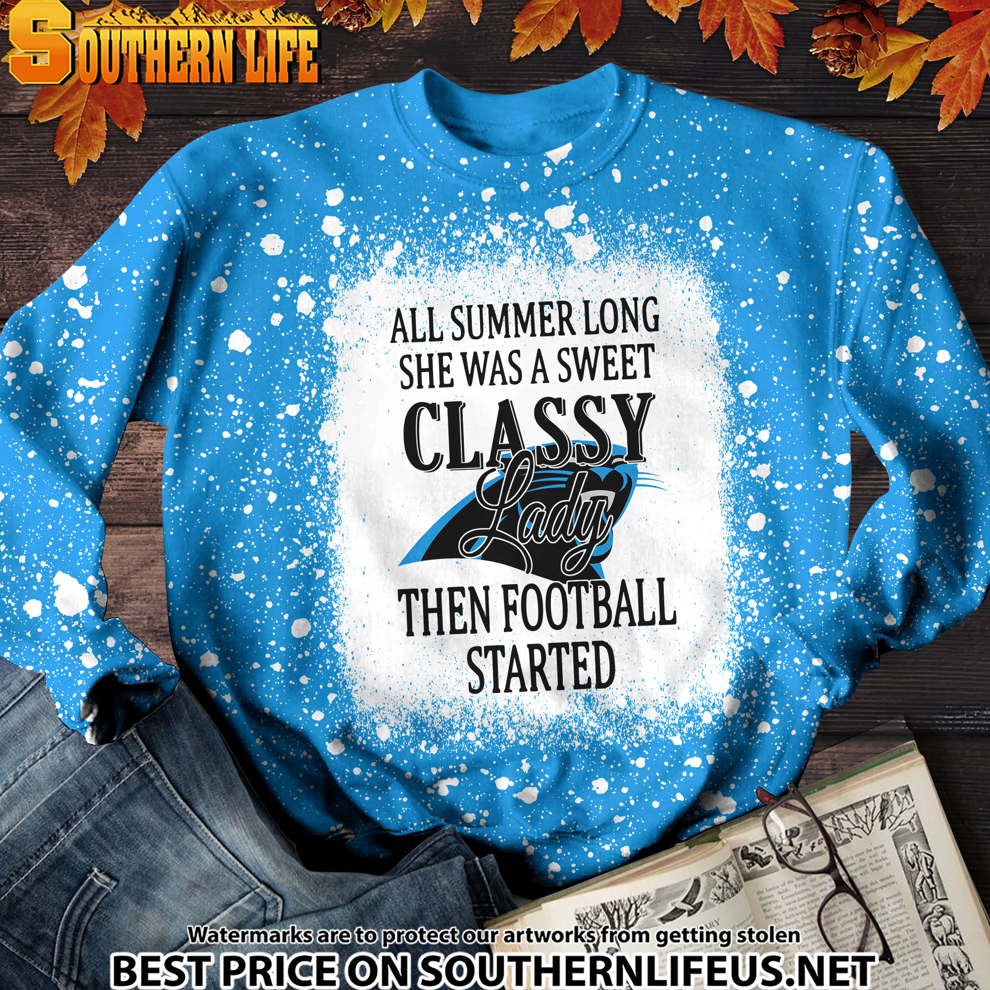 23 Carolina Panthers Sweet And Classy Lady Bleached 3D Printed Hoodie, TShirt, Sweatshirt - Image 4