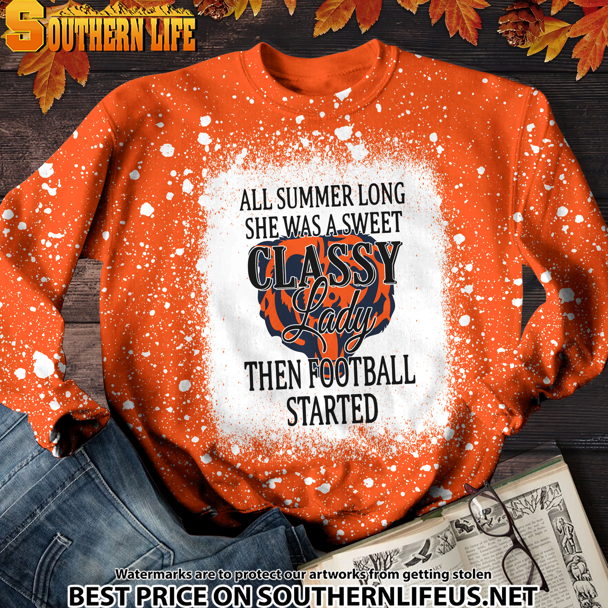 22 Chicago Bears Sweet And Classy Lady Bleached 3D Printed Hoodie, TShirt, Sweatshirt - Image 4