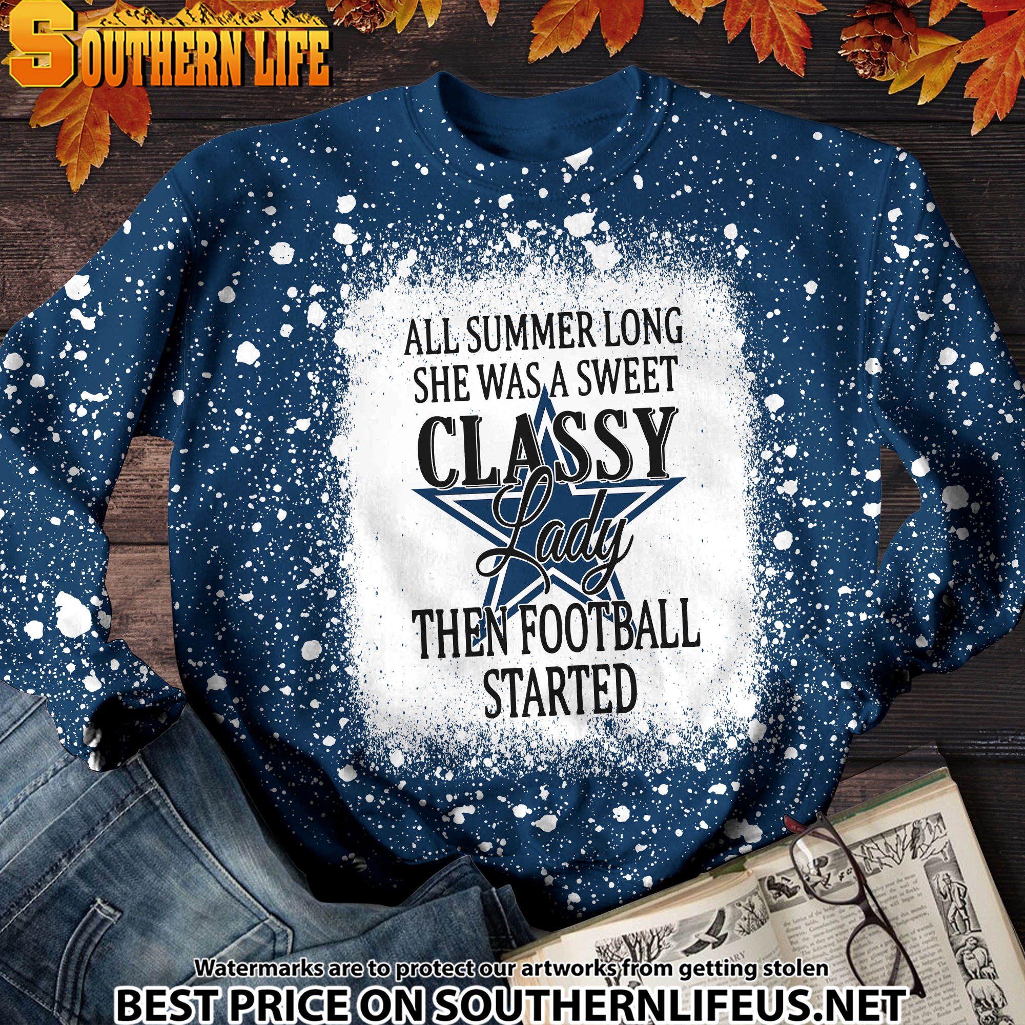 02 Dallas Cowboys Sweet And Classy Lady Bleached 3D Printed Hoodie, TShirt, Sweatshirt - Image 4