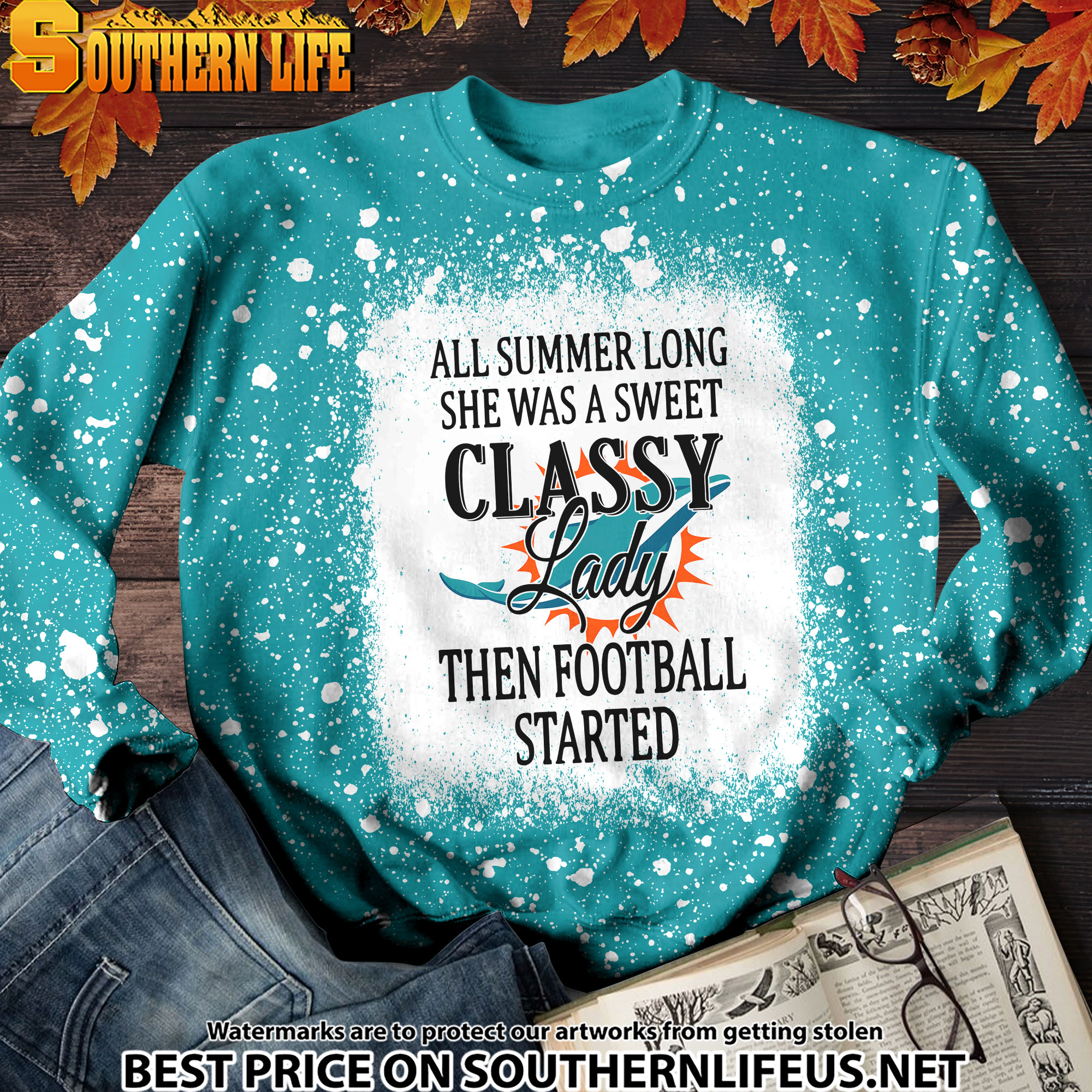 10 Miami Dolphins Sweet And Classy Lady Bleached 3D Printed Hoodie, TShirt, Sweatshirt - Image 4