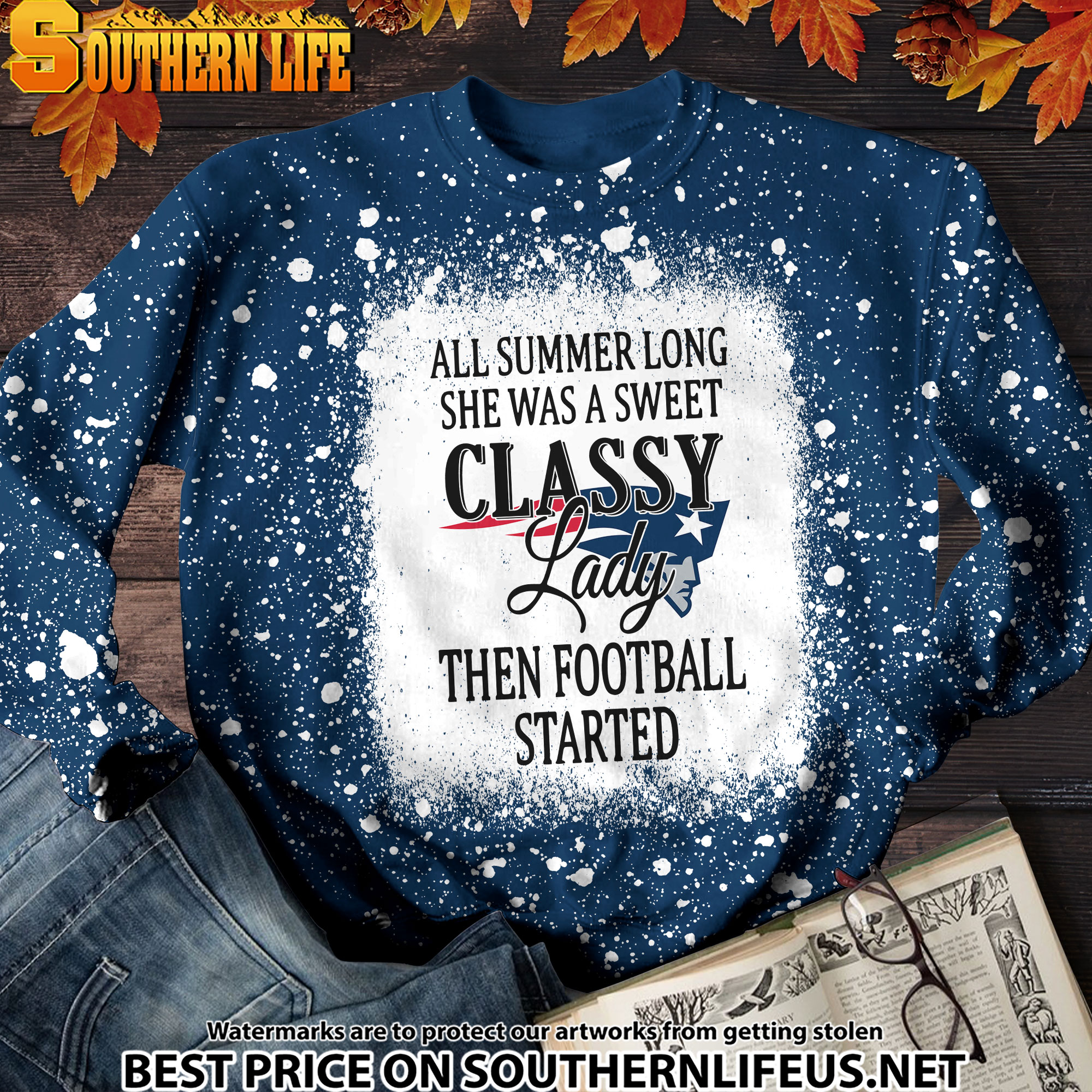 06 New England Patriots Sweet And Classy Lady Bleached 3D Printed Hoodie, TShirt, Sweatshirt - Image 4