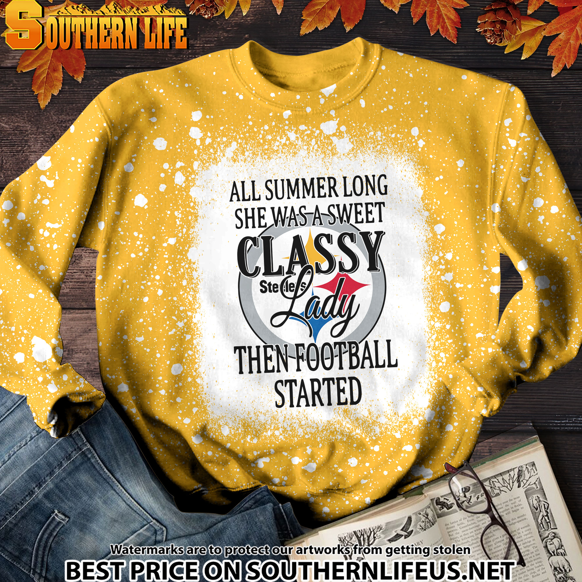 03 Pittsburgh Steelers Sweet And Classy Lady Bleached 3D Printed Hoodie, TShirt, Sweatshirt - Image 3