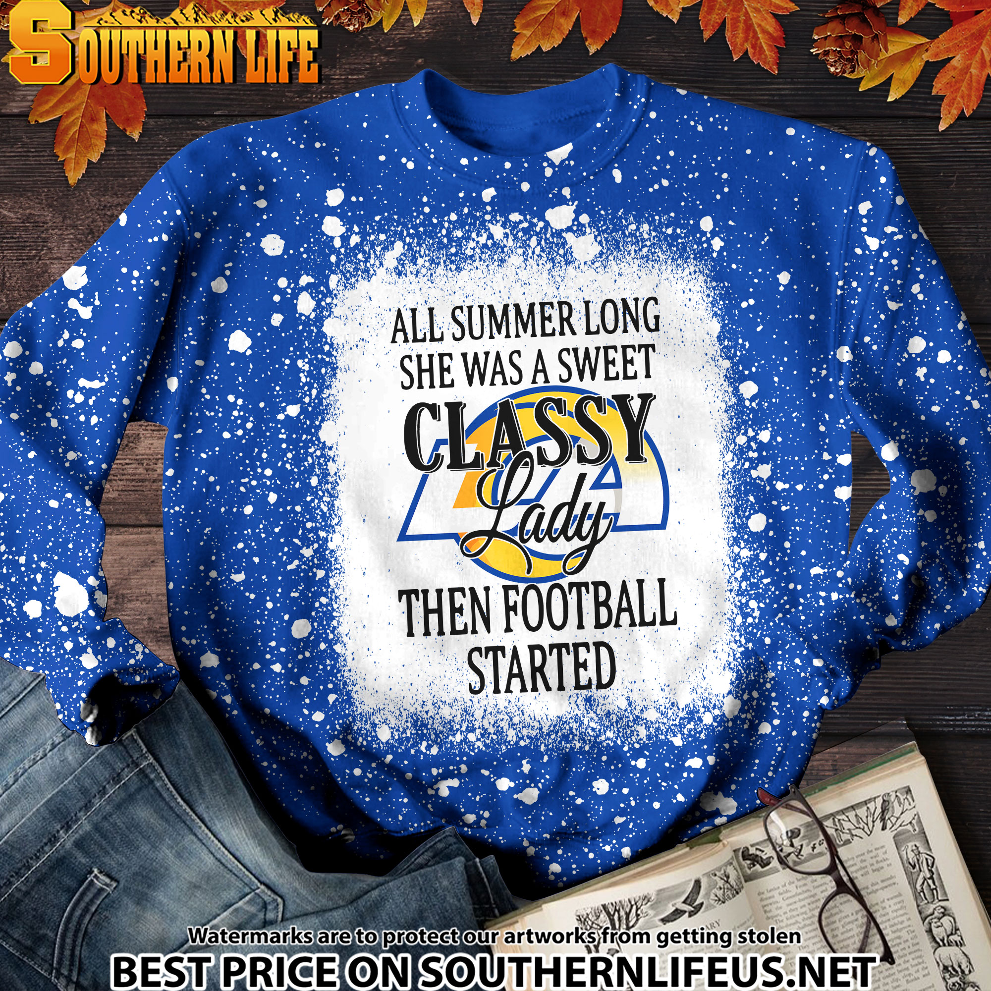 21 Los Angeles Rams Sweet And Classy Lady Bleached 3D Printed Hoodie, TShirt, Sweatshirt - Image 4