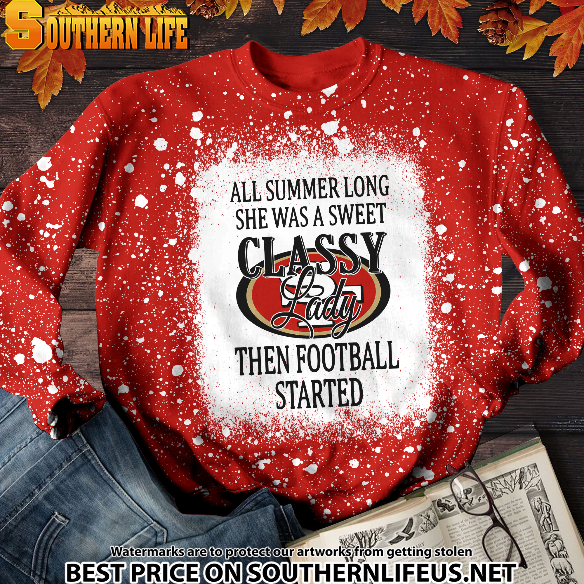 05 San Francisco 49ers Sweet And Classy Lady Bleached 3D Printed Hoodie, TShirt, Sweatshirt - Image 4