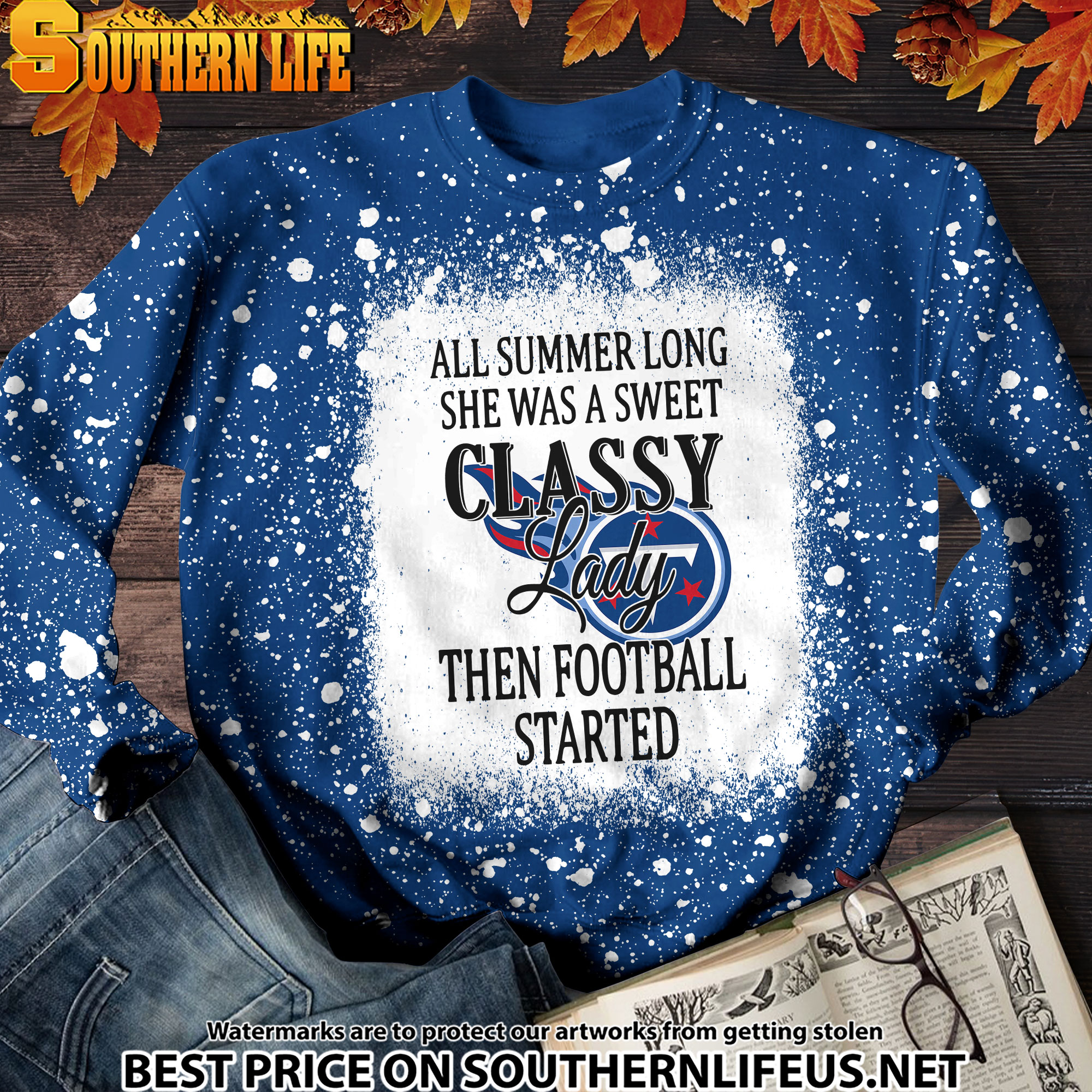 19 Tennessee Titans Sweet And Classy Lady Bleached 3D Printed Hoodie, TShirt, Sweatshirt - Image 4