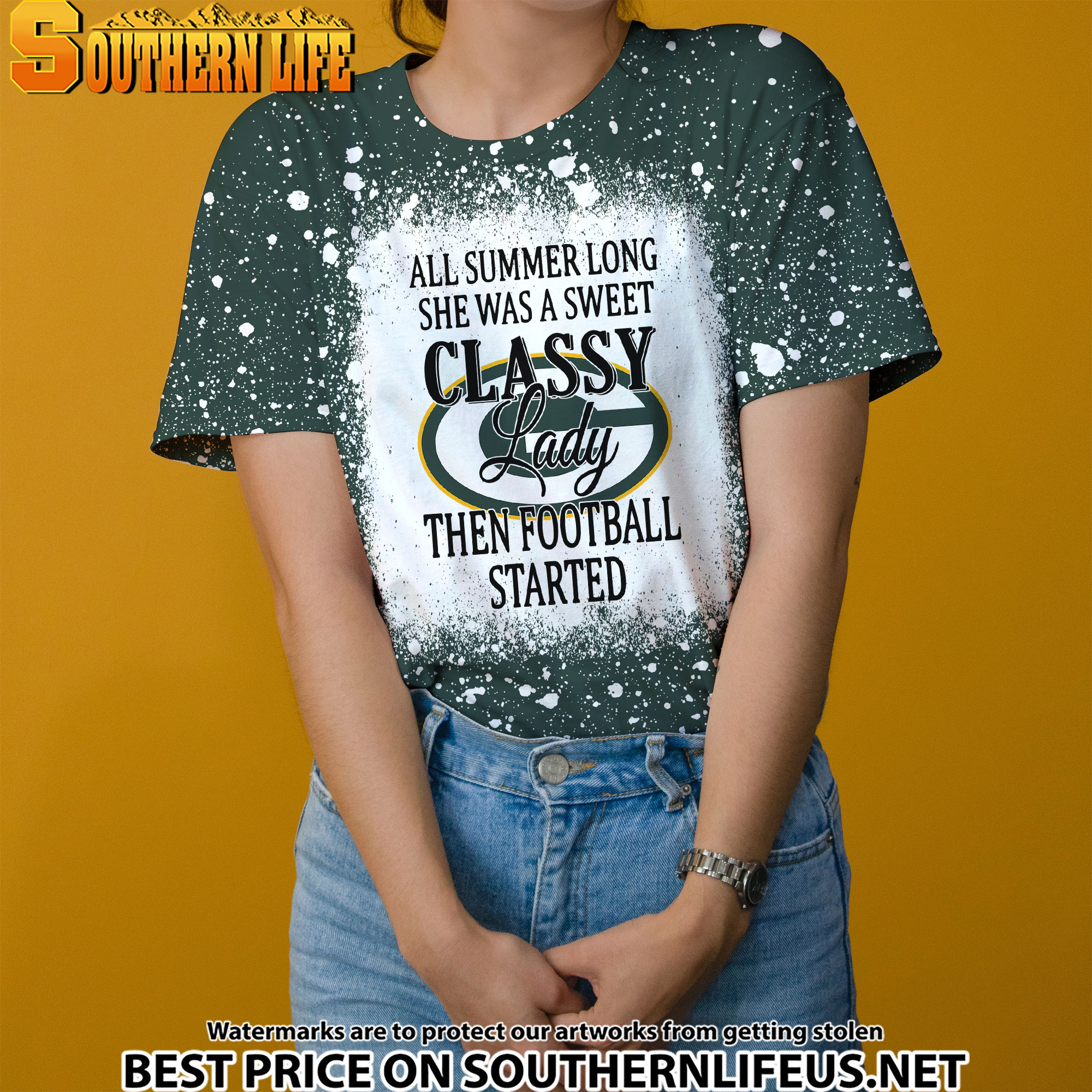 12 Green Bay Packers Sweet And Classy Lady Bleached 3D Printed Hoodie, TShirt, Sweatshirt