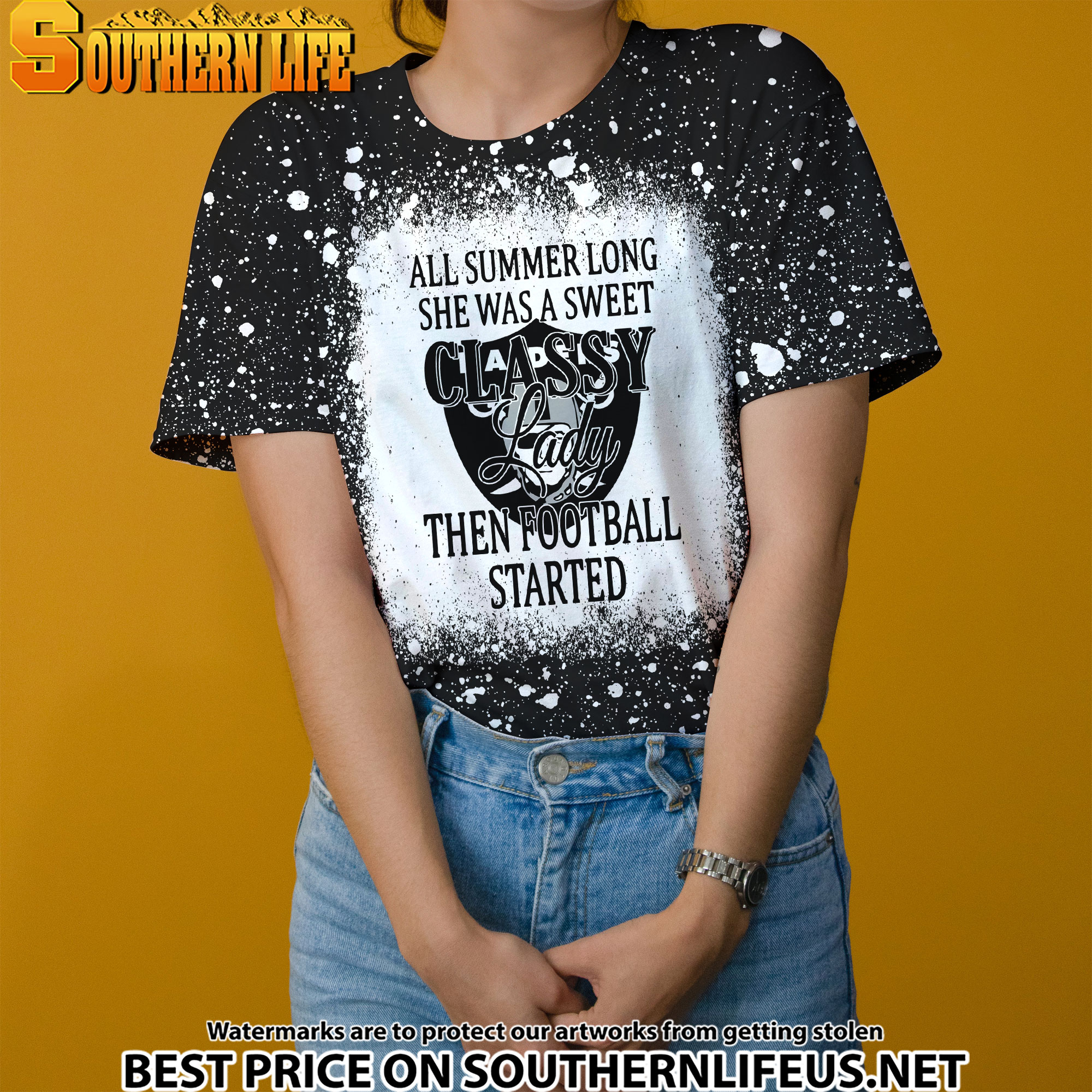 16 Las Vegas Raiders Sweet And Classy Lady Bleached 3D Printed Hoodie, TShirt, Sweatshirt