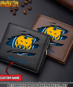 NCAA60 Northern Colorado Bears Men’s Leather Wallet Custom Name