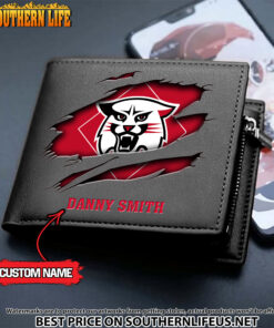 Alternative view of NCAA50 Davidson Wildcats Men’s Leather Wallet Custom Name