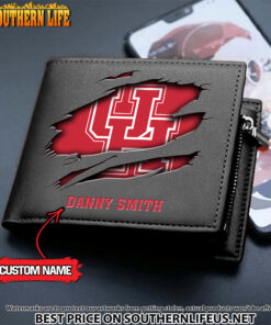 Alternative view of NCAA53 Houston Cougars Men’s Leather Wallet Custom Name