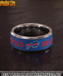 29 Buffalo Bills Premium Tungsten Carbide Ring - Engraved custom name
