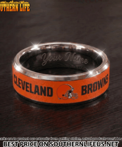 18 Cleveland Browns Premium Tungsten Carbide Ring - Engraved custom name