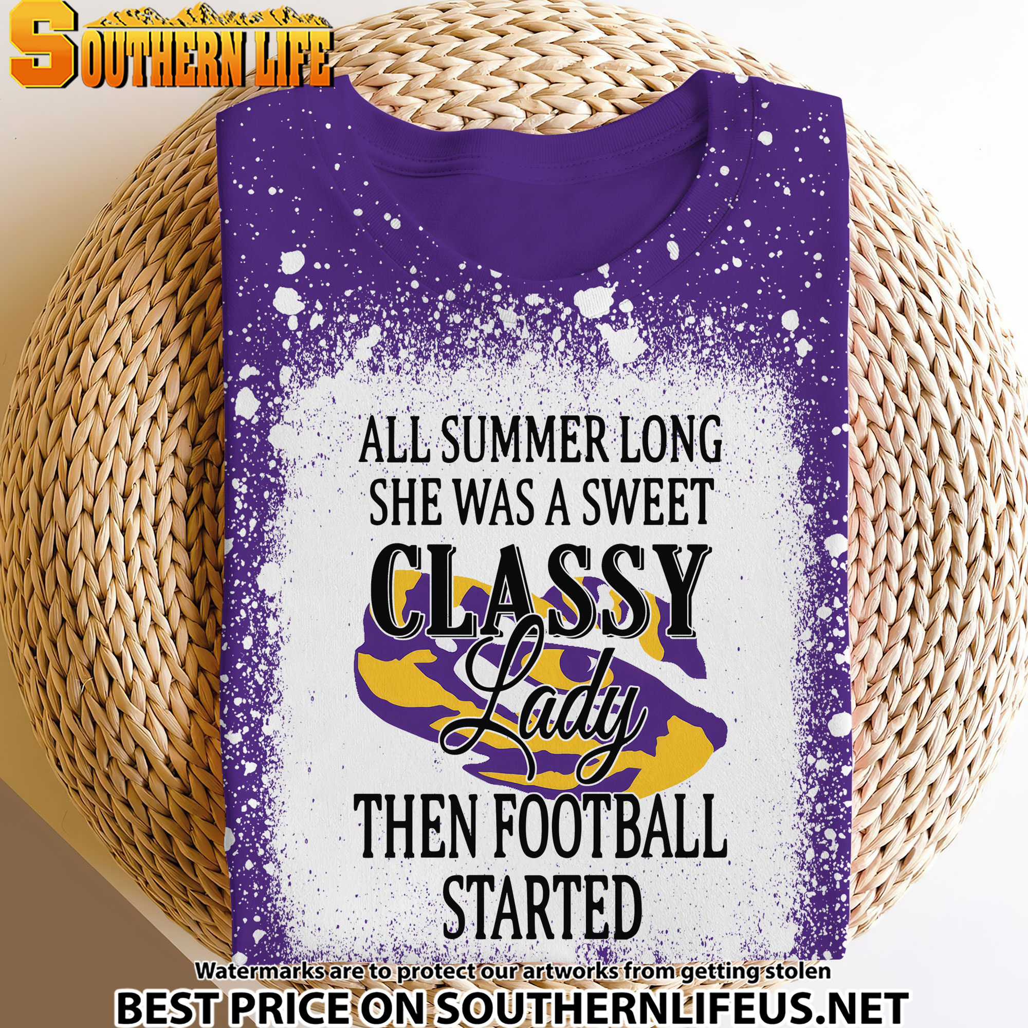 NCAA13 LSU Tigers Sweet And Classy Lady Bleached Women's Skater Dresses - Image 4