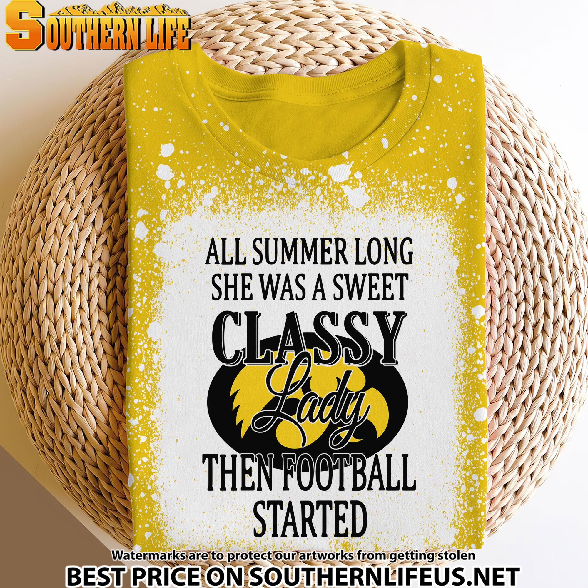 NCAA24 Iowa Hawkeyes Sweet And Classy Lady Bleached Women's Skater Dresses - Image 3