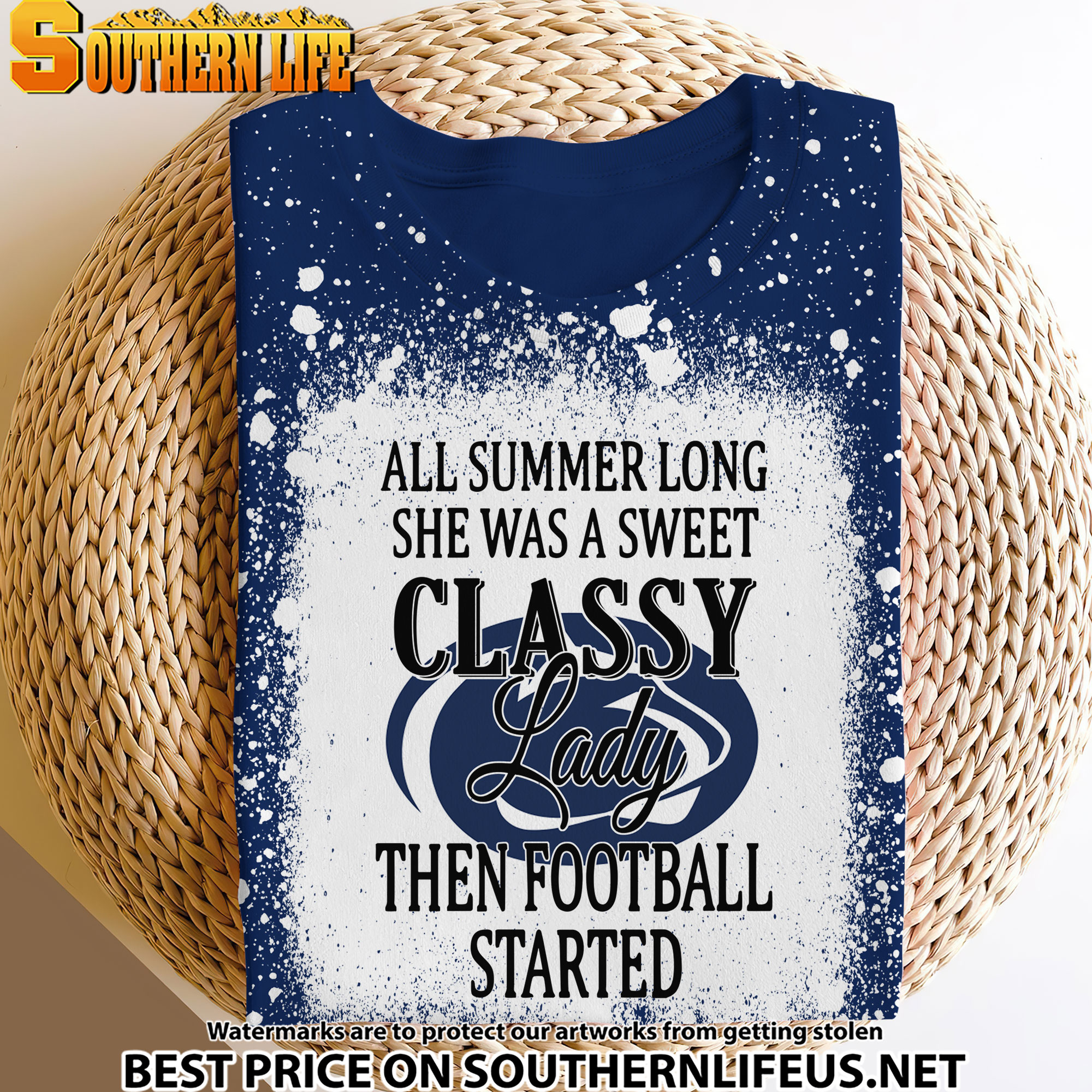 NCAA27 Penn State Nittany Lions Sweet And Classy Lady Bleached Women's Skater Dresses - Image 4