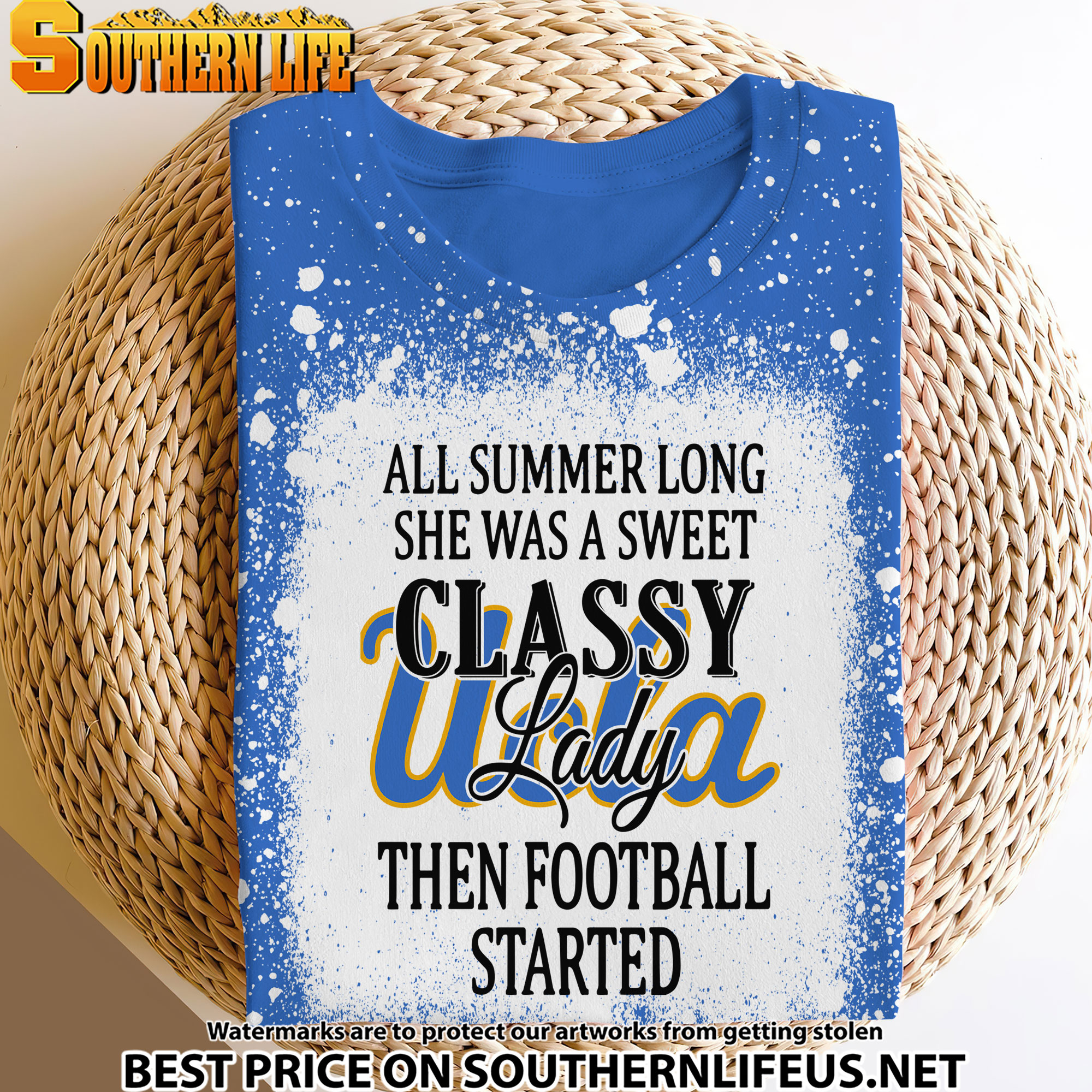 NCAA71 UCLA Sweet And Classy Lady Bleached 3D Printed Hoodie, TShirt, Sweatshirt - Image 4