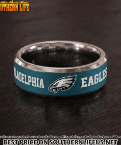 05 Philadelphia Eagles Premium Tungsten Carbide Ring - Engraved custom name