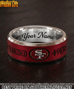 07 San Francisco 49ers Premium Tungsten Carbide Ring - Engraved custom name