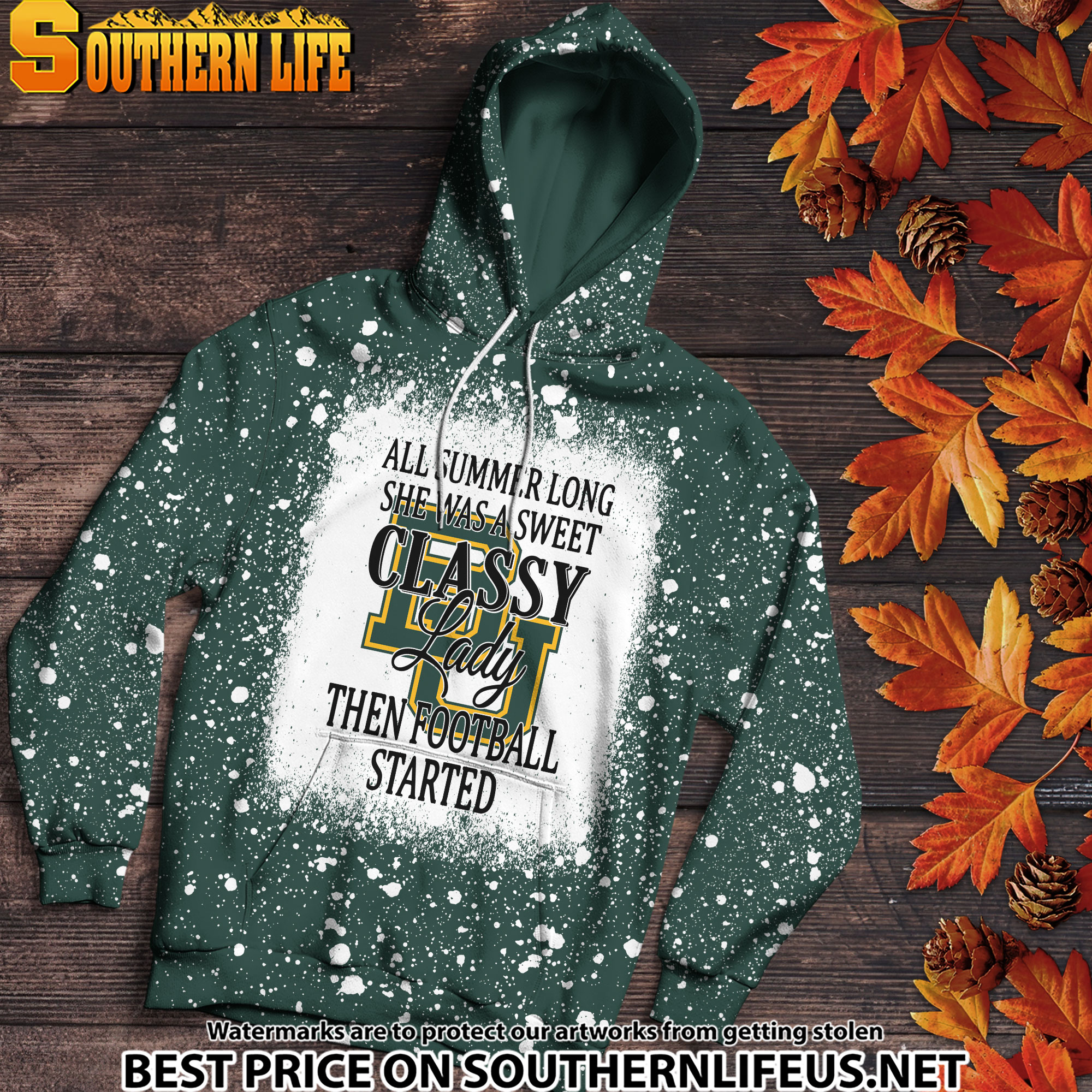 NCAA43 Baylor Bears Sweet And Classy Lady Bleached 3D Printed Hoodie, TShirt, Sweatshirt - Image 2