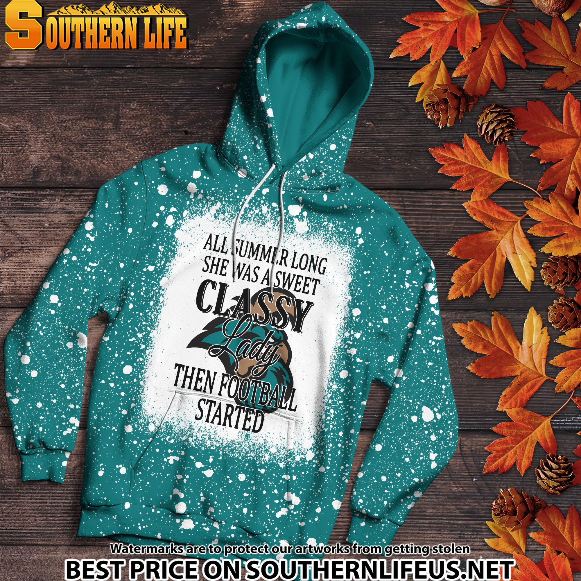 NCAA46 Coastal Carolina Chanticleers Sweet And Classy Lady Bleached 3D Printed Hoodie, TShirt, Sweatshirt - Image 2