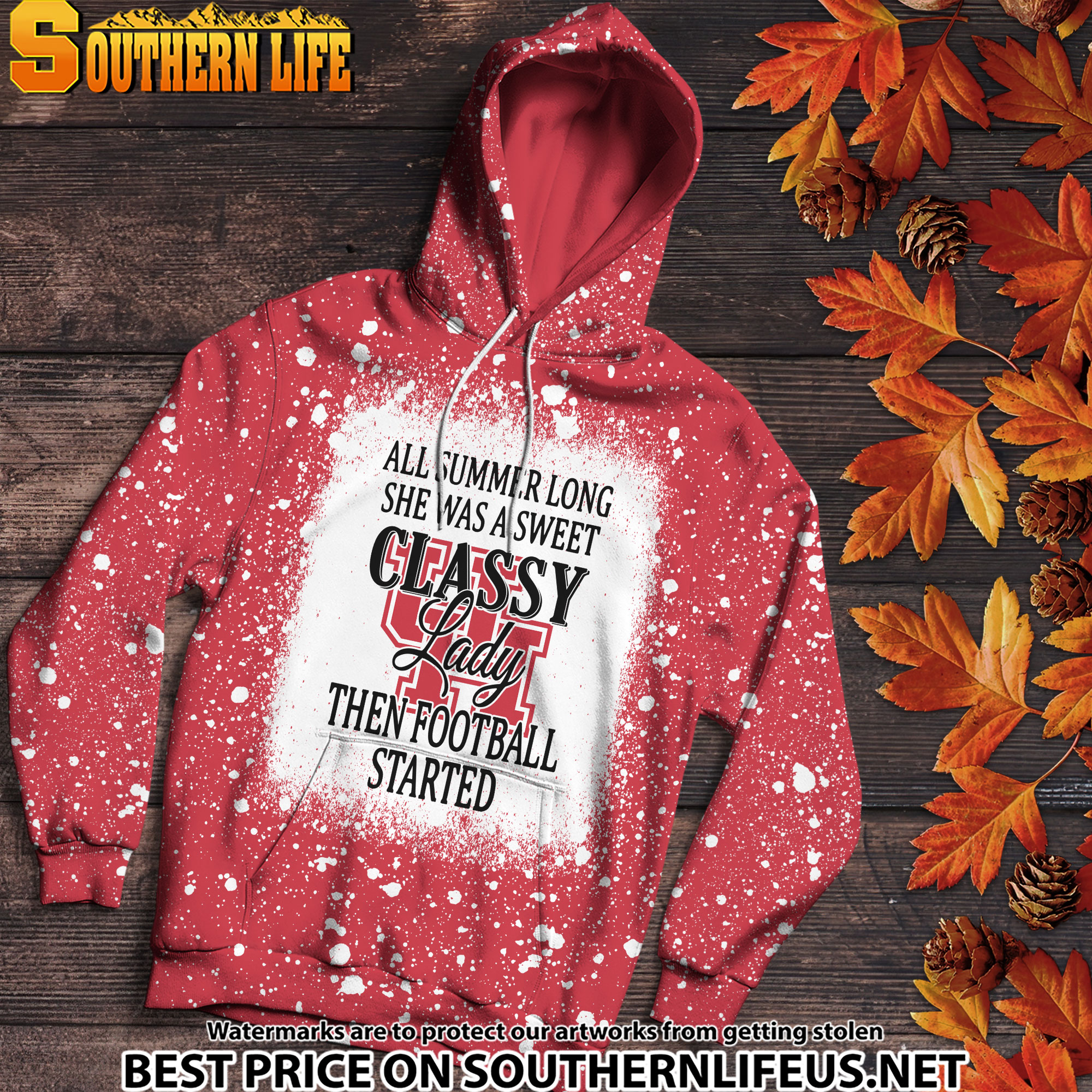 NCAA53 Houston Cougars Sweet And Classy Lady Bleached 3D Printed Hoodie, TShirt, Sweatshirt - Image 3