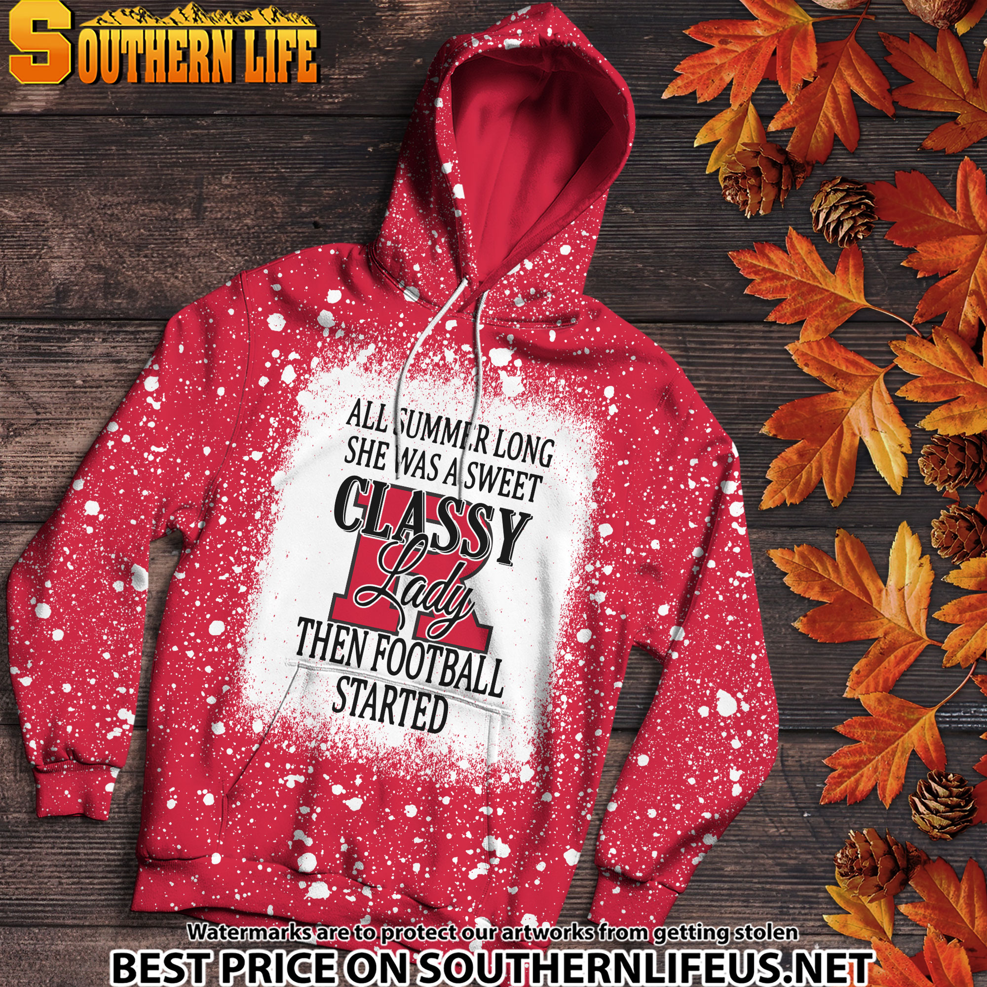NCAA62 Rutgers Scarlet Knights Sweet And Classy Lady Bleached 3D Printed Hoodie, TShirt, Sweatshirt - Image 3