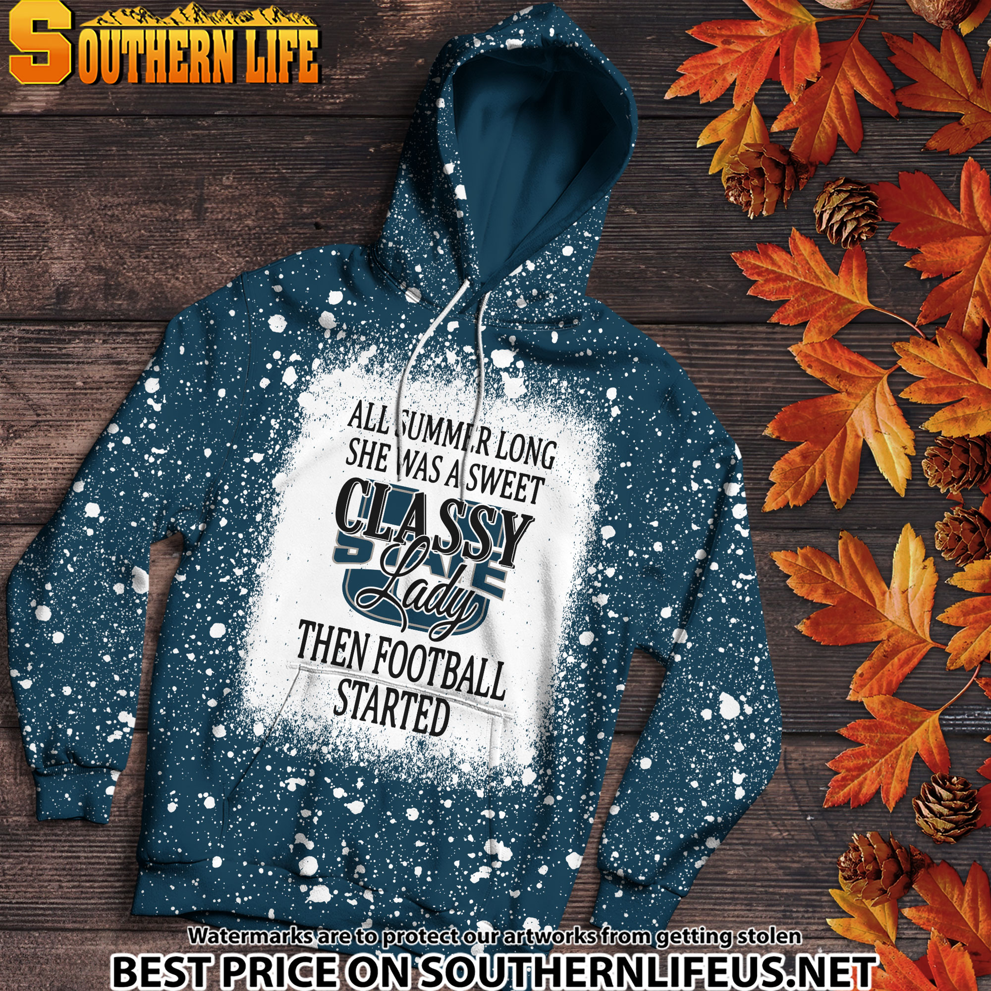 NCAA72 Utah State Aggies Sweet And Classy Lady Bleached 3D Printed Hoodie, TShirt, Sweatshirt - Image 3
