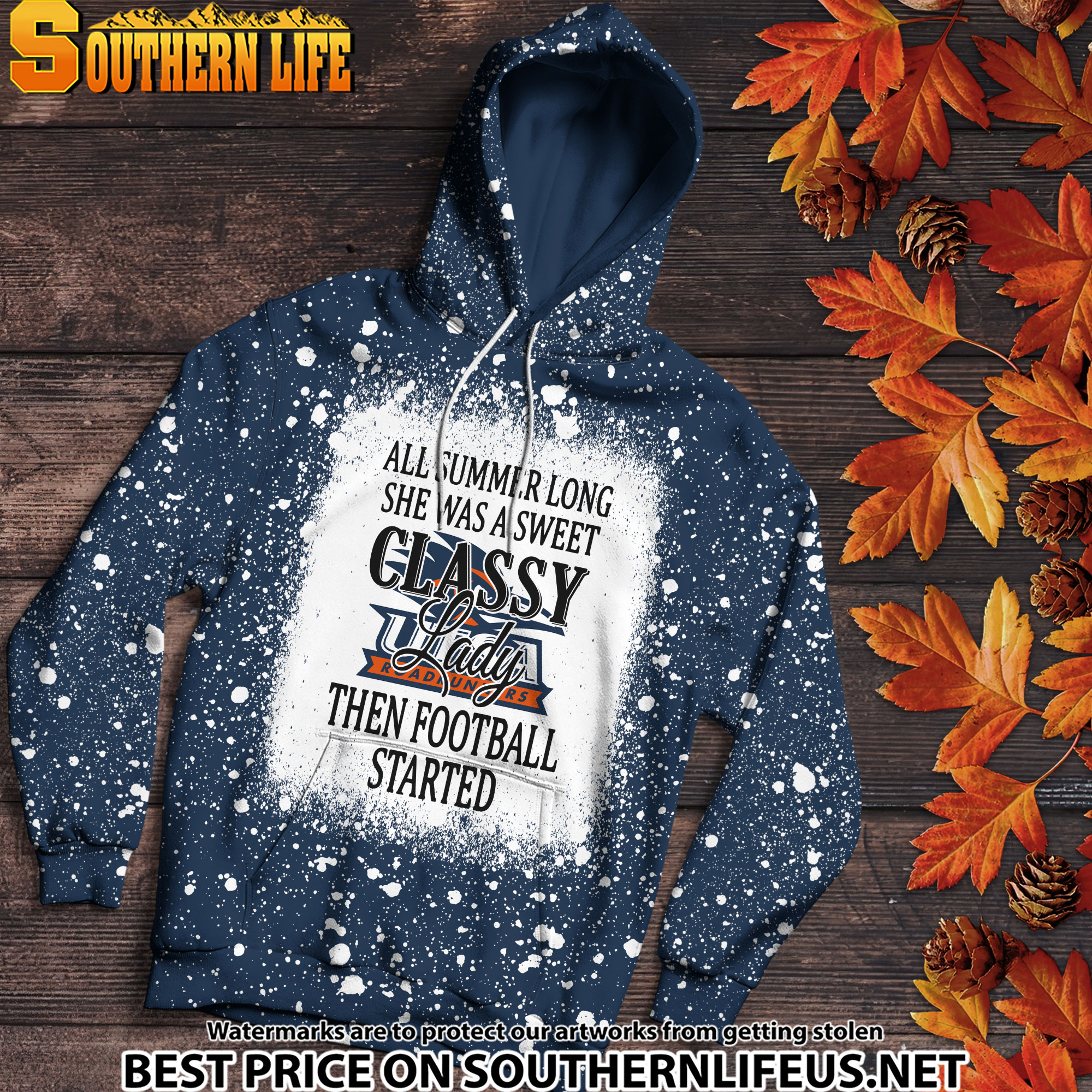 NCAA74 UTSA Roadrunners Sweet And Classy Lady Bleached 3D Printed Hoodie, TShirt, Sweatshirt - Image 2