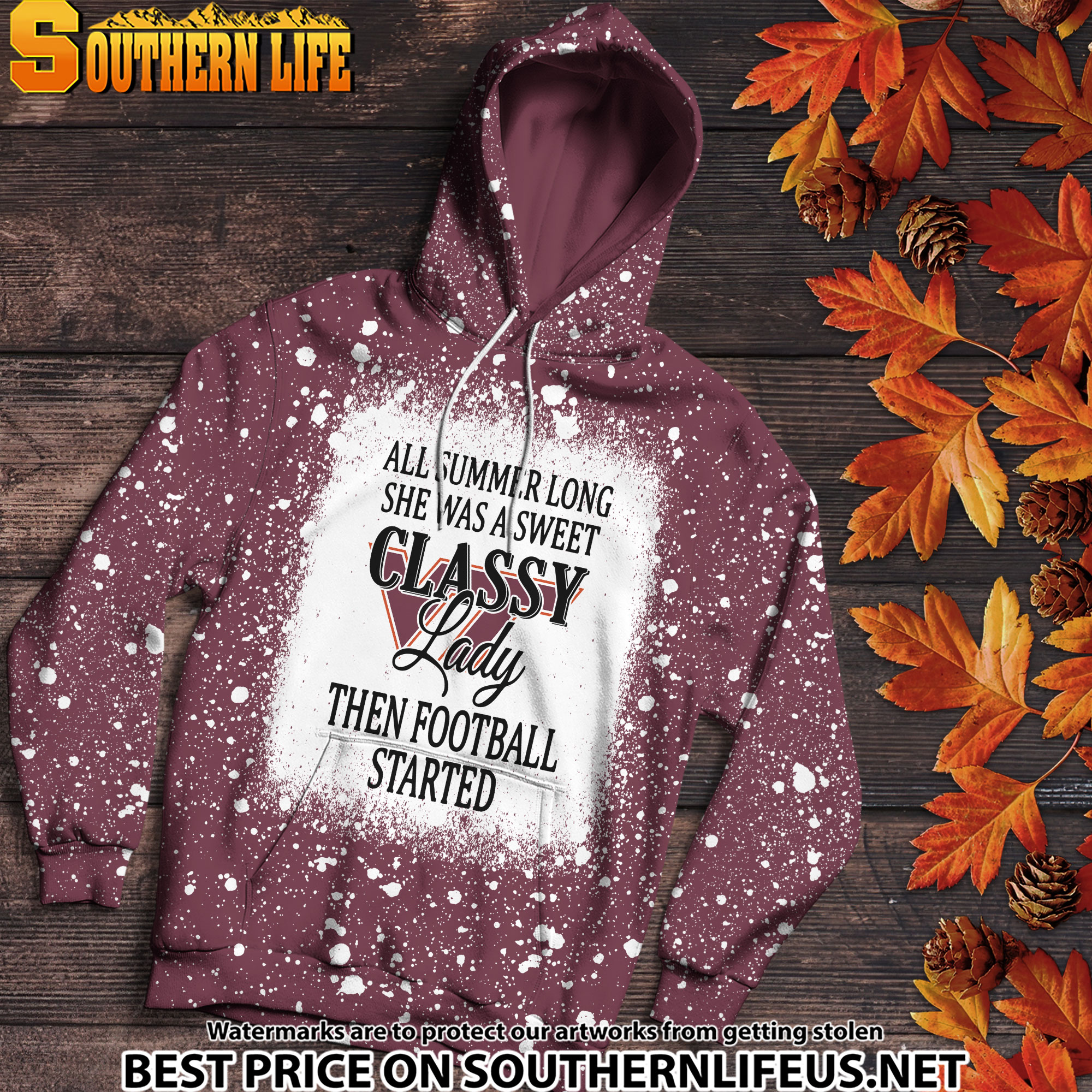 NCAA76 Virginia Tech Hokies Sweet And Classy Lady Bleached 3D Printed Hoodie, TShirt, Sweatshirt - Image 2