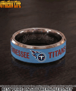 28 Tennessee Titans Premium Tungsten Carbide Ring - Engraved custom name