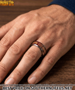 Alternative view of 14 Washington Commanders Premium Tungsten Carbide Ring - Engraved custom name