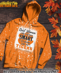 Alternative view of NCAA05 Real Women Love Football Smart Women Love Tigers Bleached 3D Printed Hoodie, TShirt, Sweatshirt