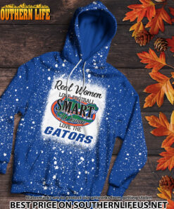 Alternative view of NCAA15 Real Women Love Football Smart Women Love Gators Bleached 3D Printed Hoodie, TShirt, Sweatshirt