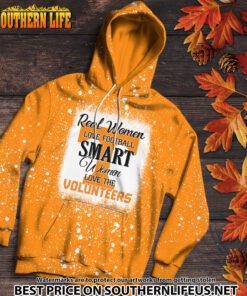 Alternative view of NCAA09 Real Women Love Football Smart Women Love Volunteers Bleached 3D Printed Hoodie, TShirt, Sweatshirt
