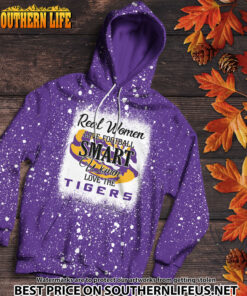 Alternative view of NCAA13 Real Women Love Football Smart Women Love LSU Tigers Bleached 3D Printed Hoodie, TShirt, Sweatshirt