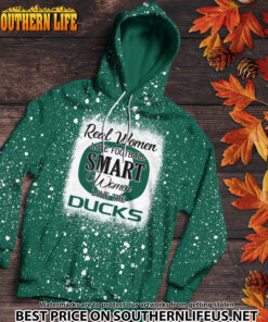 Alternative view of NCAA26 Real Women Love Football Smart Women Love Ducks Bleached 3D Printed Hoodie, TShirt, Sweatshirt