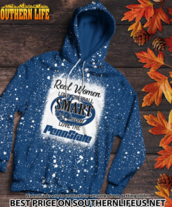 Alternative view of NCAA27 Real Women Love Football Smart Women Love Lions Bleached 3D Printed Hoodie, TShirt, Sweatshirt