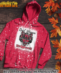 Alternative view of NCAA41 Real Women Love Football Smart Women Love Red Wolves Bleached 3D Printed Hoodie, TShirt, Sweatshirt