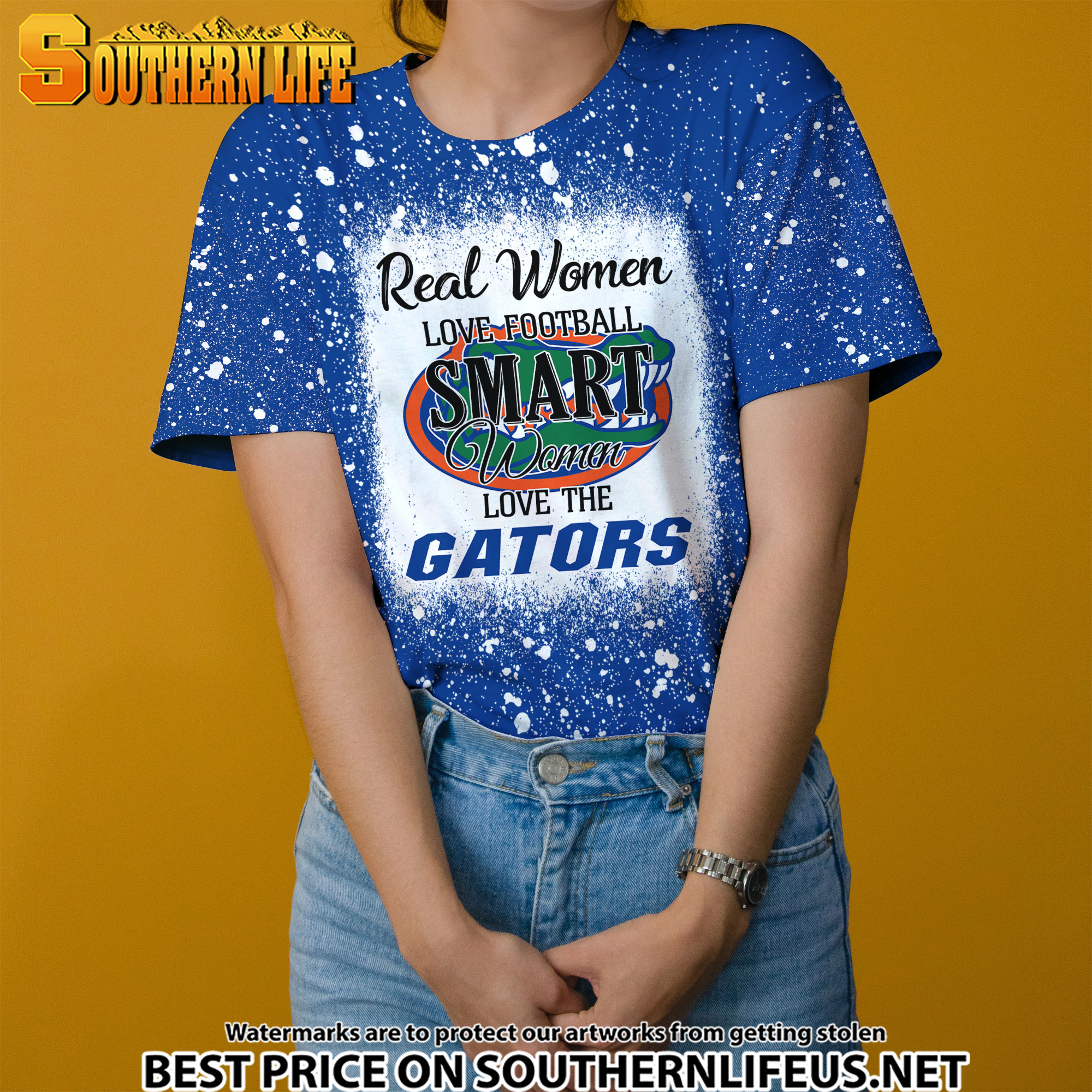 NCAA15 Real Women Love Football Smart Women Love Gators Bleached 3D Printed Hoodie, TShirt, Sweatshirt