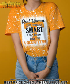 NCAA09 Real Women Love Football Smart Women Love Volunteers Bleached 3D Printed Hoodie, TShirt, Sweatshirt