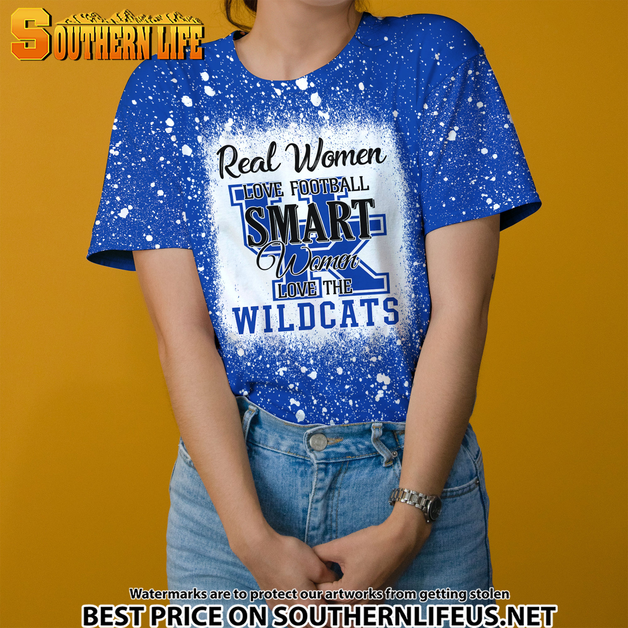 NCAA12 Real Women Love Football Smart Women Love Wildcats Bleached 3D Printed Hoodie, TShirt, Sweatshirt