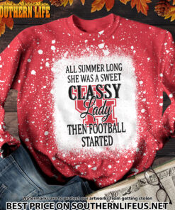 Alternative view of NCAA53 Houston Cougars Sweet And Classy Lady Bleached 3D Printed Hoodie, TShirt, Sweatshirt