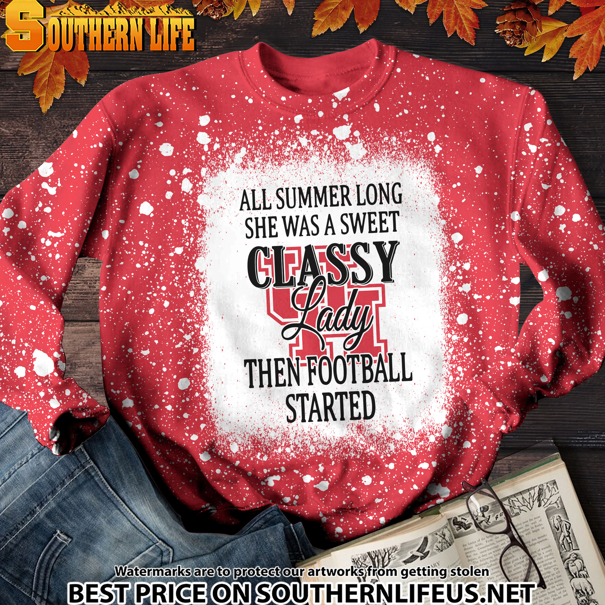 NCAA53 Houston Cougars Sweet And Classy Lady Bleached 3D Printed Hoodie, TShirt, Sweatshirt - Image 2