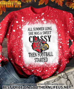 Alternative view of NCAA55 Louisville Cardinals Sweet And Classy Lady Bleached 3D Printed Hoodie, TShirt, Sweatshirt