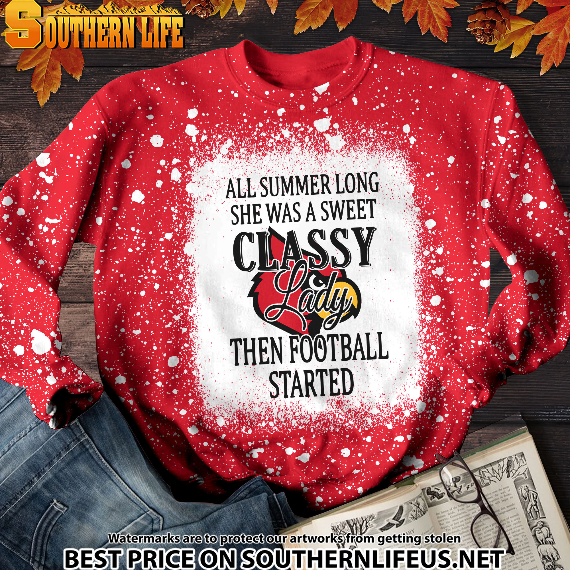 NCAA55 Louisville Cardinals Sweet And Classy Lady Bleached 3D Printed Hoodie, TShirt, Sweatshirt - Image 2